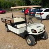 Cushman-Shuttle-2-white-brown-flatbed-front-right